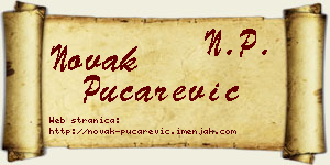 Novak Pucarević vizit kartica